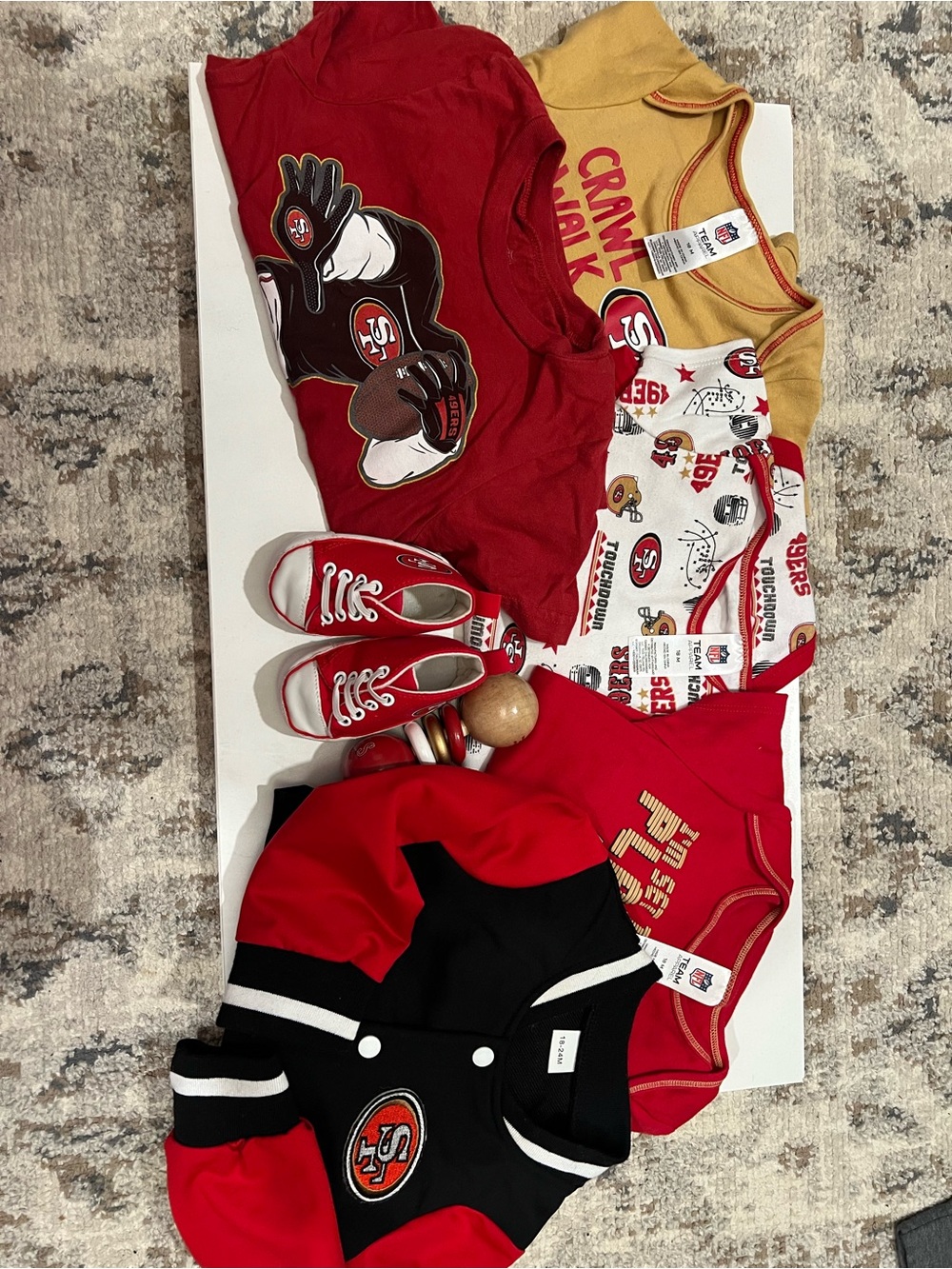 NFL San Francisco 49ers Baby Bundle; 18-24 mo